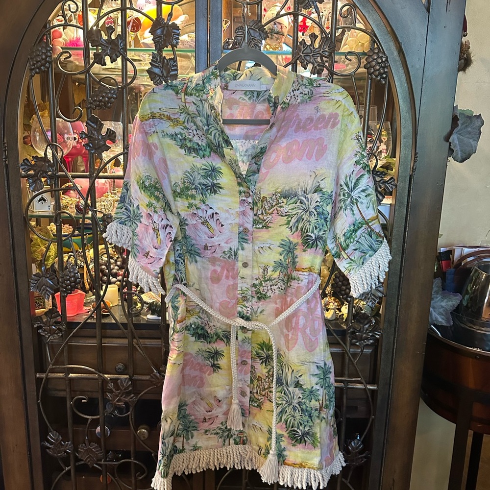 Zimmermann Multicolor Tropical Print Fabric - Picture 4 of 14
